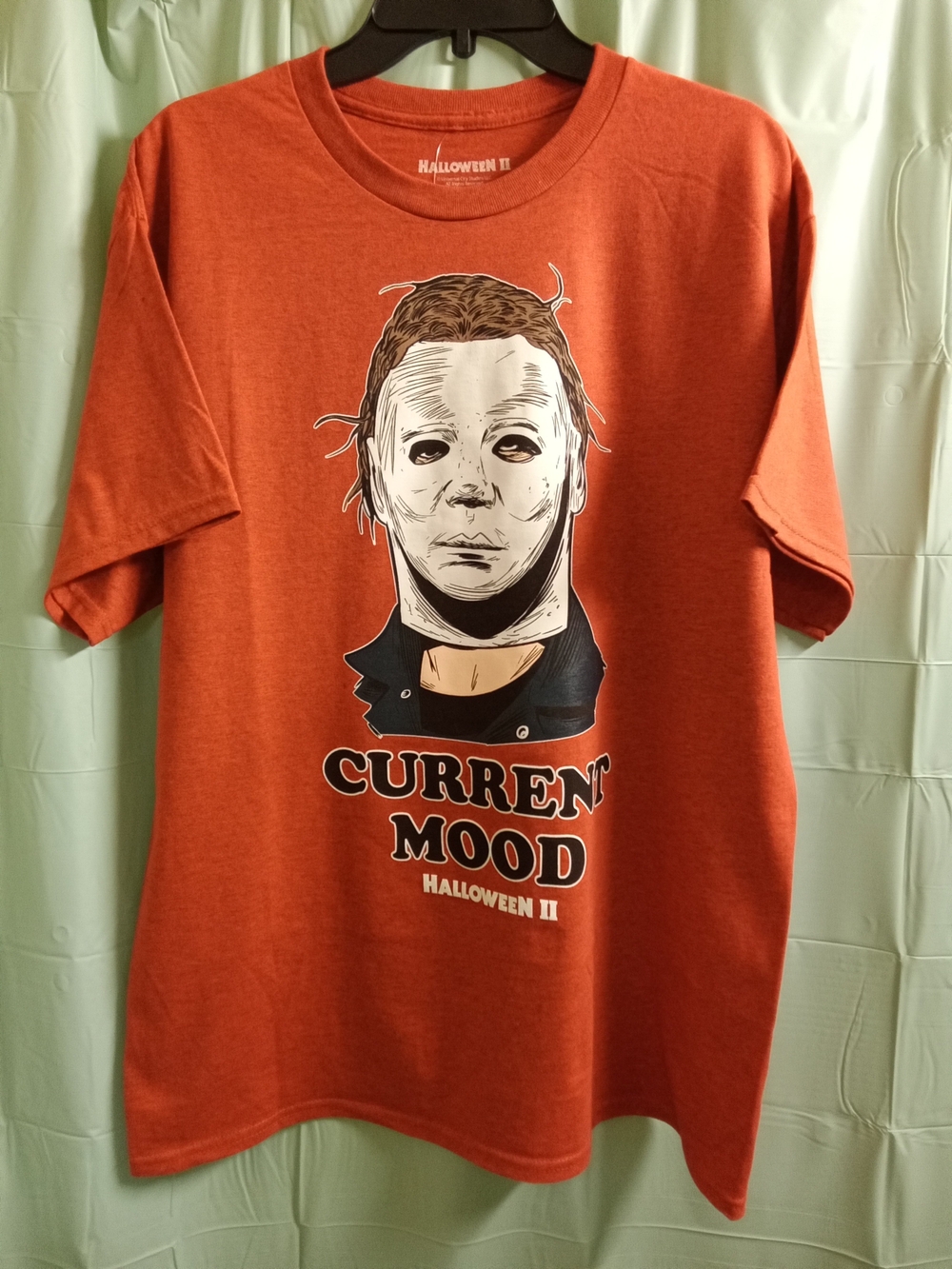 Hybrid Apparel Men's 'Current Mood' Graphic Tee - Pumpkin Orange